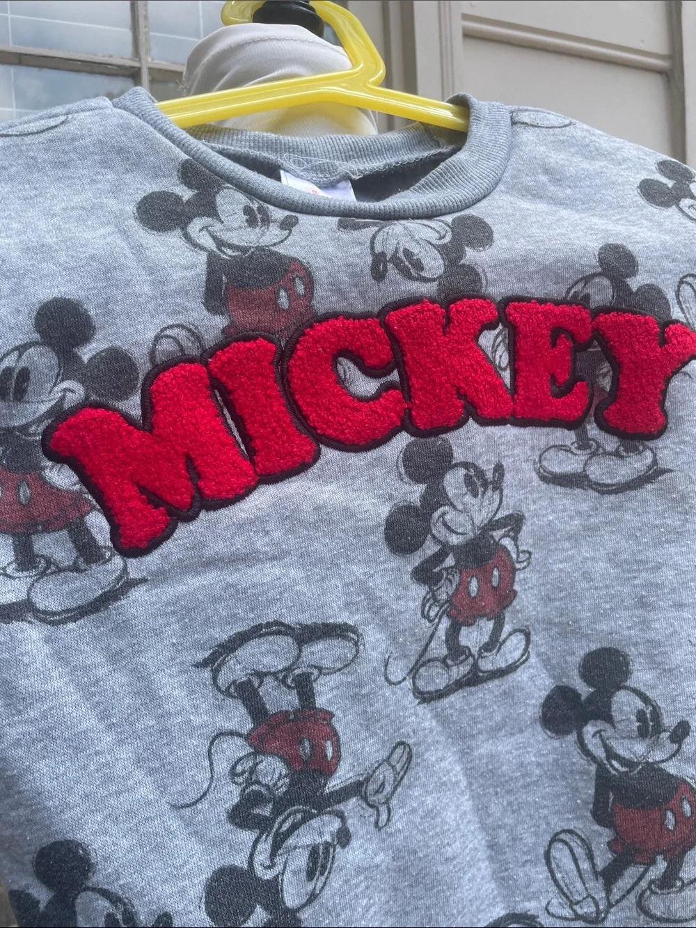 Disney KIDS Mickey Mouse Sweatshirt  Gray /Red Size 3T